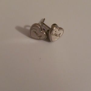 Coach Heart stud earrings